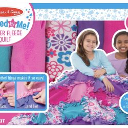 Melissa & Doug Created by Me! Flower Fleece Quilt No-Sew Craft Kit